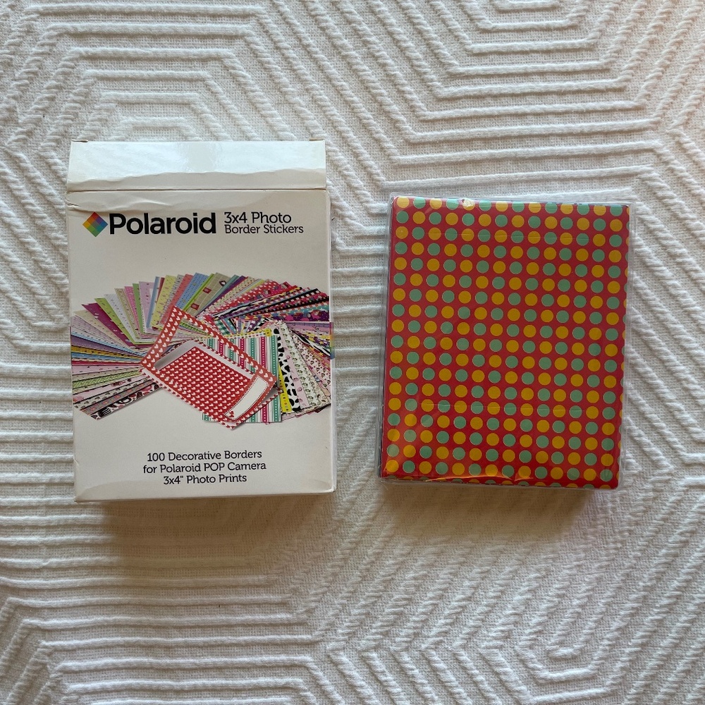 NEW Polaroid 3x4 Photo Border Stickers for POP Camera